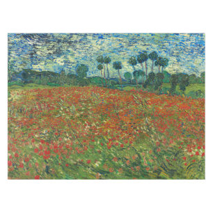 Vincent Van Gogh Mohnfeld Florales Vintage Kunst Tischdecke