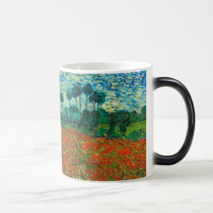 Vincent Van Gogh Mohnfeld Florales Vintage-Kunst Verwandlungstasse