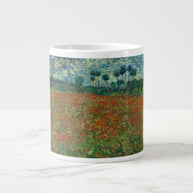 Vincent van Gogh - Mohnfeld Jumbo-Tasse (Vorderseite)