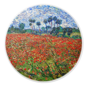 Vincent van Gogh - Mohnfeld Keramikknauf