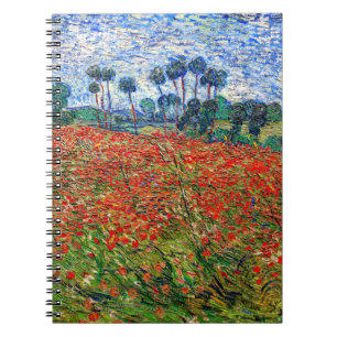 Vincent van Gogh - Mohnfeld Notizblock