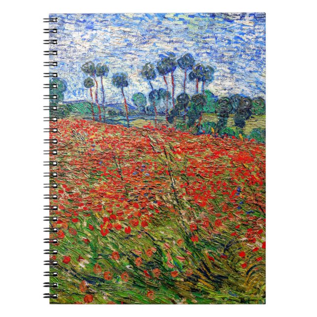 Vincent van Gogh - Mohnfeld Notizblock (Vorderseite)