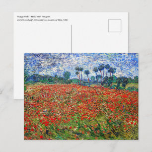 Vincent van Gogh - Mohnfeld Postkarte