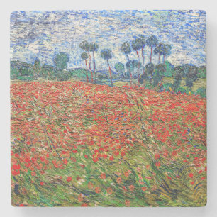 Vincent van Gogh - Mohnfeld Steinuntersetzer