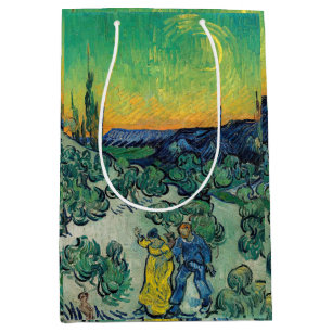 Vincent van Gogh - Moonlit Landschaft mit Paar Mittlere Geschenktüte