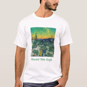 Vincent van Gogh - Moonlit Landschaft mit Paar T-Shirt