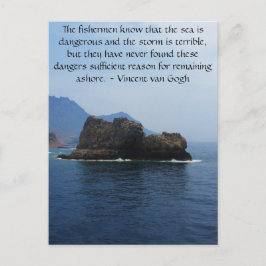 Vincent van Gogh motivierend Zitat Postkarte