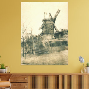 Vincent van Gogh - Moulin de la Galette Leinwanddruck