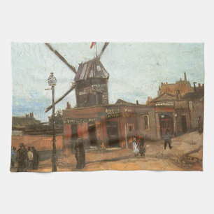 Vincent van Gogh - Moulin de la Galette, Windmill Geschirrtuch