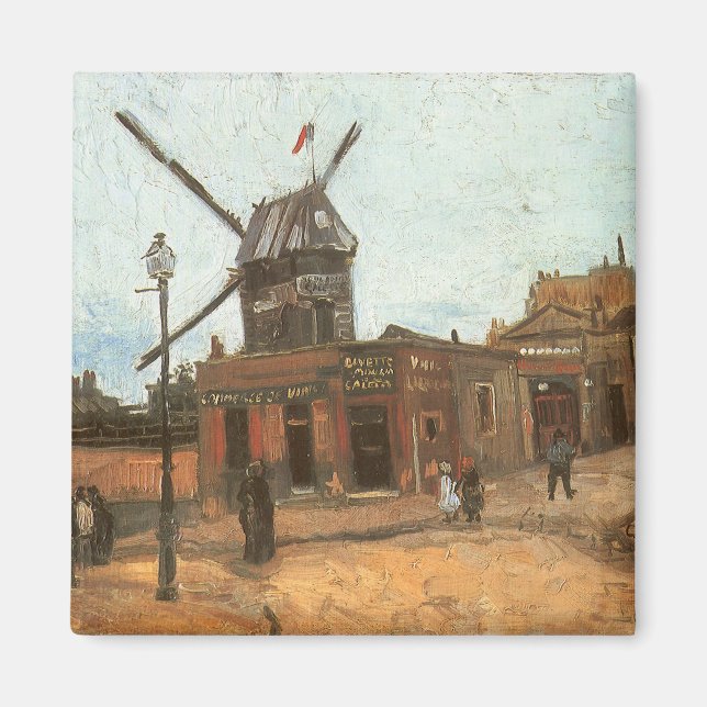 Vincent van Gogh - Moulin de la Galette, Windmill Magnet (Vorne)