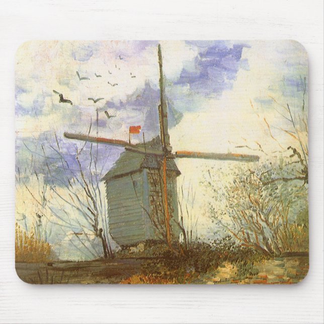 Vincent van Gogh - Moulin de la Galette, Windmill Mousepad (Vorne)