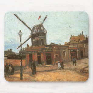 Vincent van Gogh - Moulin de la Galette, Windmill Mousepad