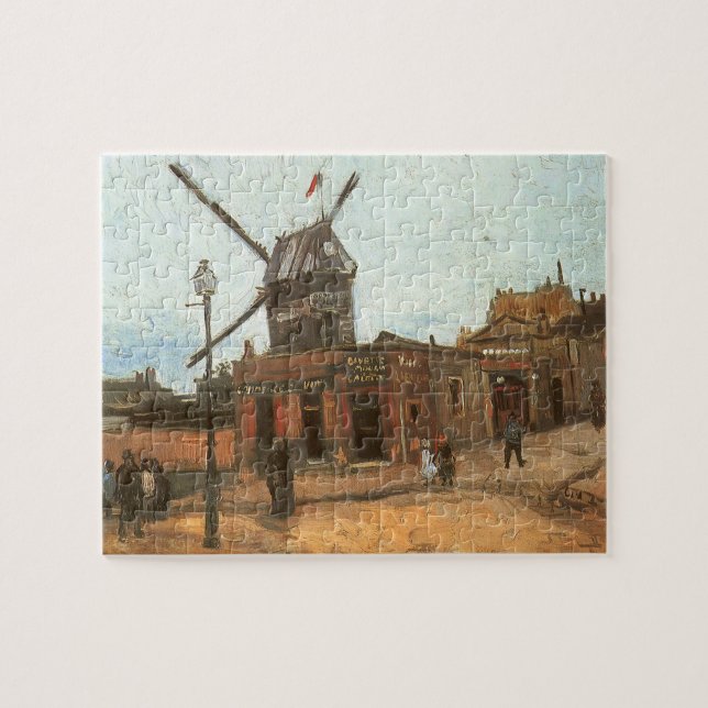 Vincent van Gogh - Moulin de la Galette, Windmill Puzzle (Horizontal)
