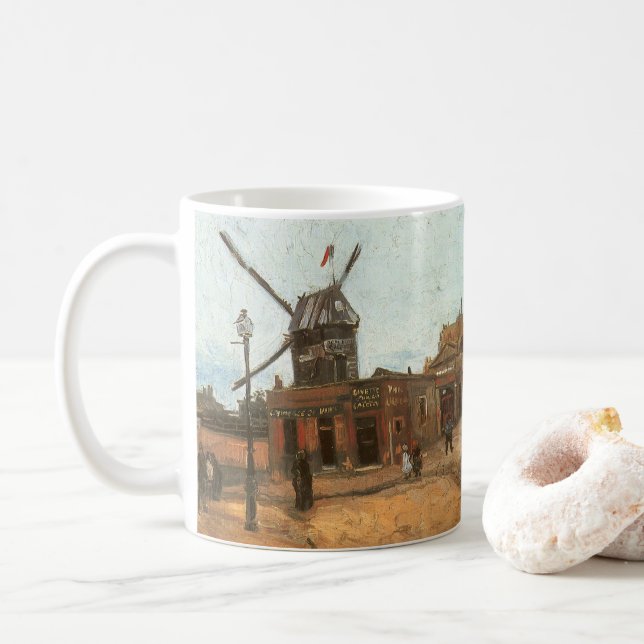 Vincent van Gogh - Moulin de la Galette, Windmill Tasse (Mit Donut)