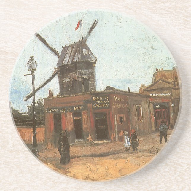 Vincent van Gogh - Moulin de la Galette, Windmill Untersetzer (Vorne)