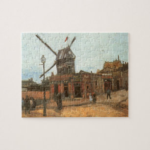Vincent van Gogh - Moulin de la Galette, Windmühle Puzzle