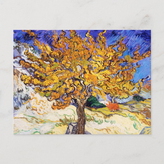 Vincent Van Gogh Mulberry Tree Fine Art Postkarte (Vorderseite)