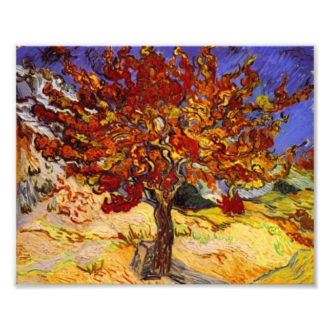 Vincent Van Gogh Mulberry Tree Kunstmalerei Fotodruck (Vorne)