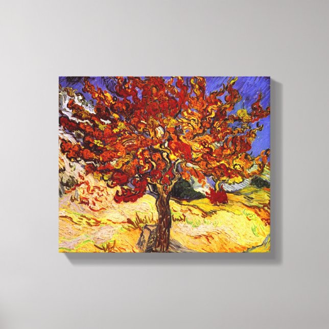 Vincent Van Gogh Mulberry Tree Kunstmalerei Leinwanddruck (Vorderseite)