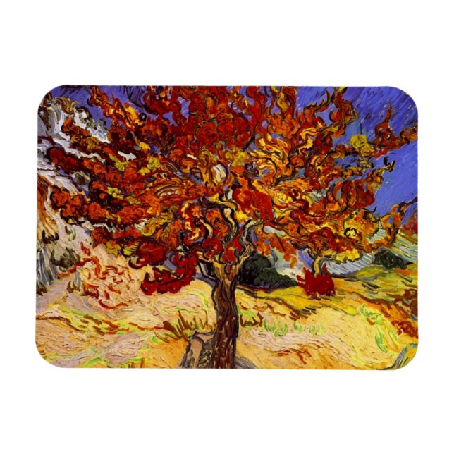 Vincent Van Gogh Mulberry Tree Kunstmalerei Magnet (Horizontal)