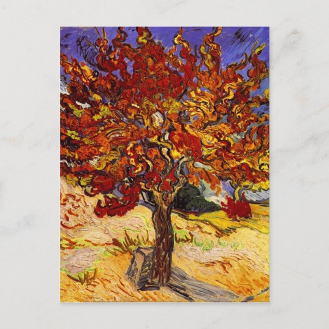 Vincent Van Gogh Mulberry Tree Kunstmalerei Postkarte (Vorderseite)