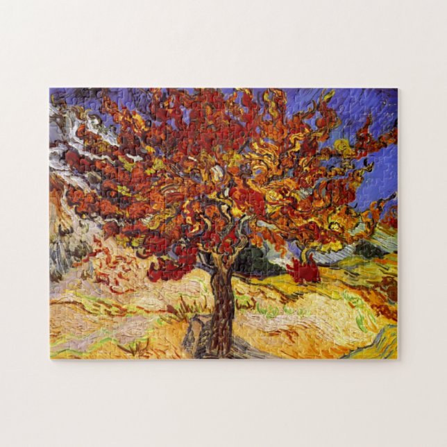Vincent Van Gogh Mulberry Tree Kunstmalerei Puzzle (Horizontal)