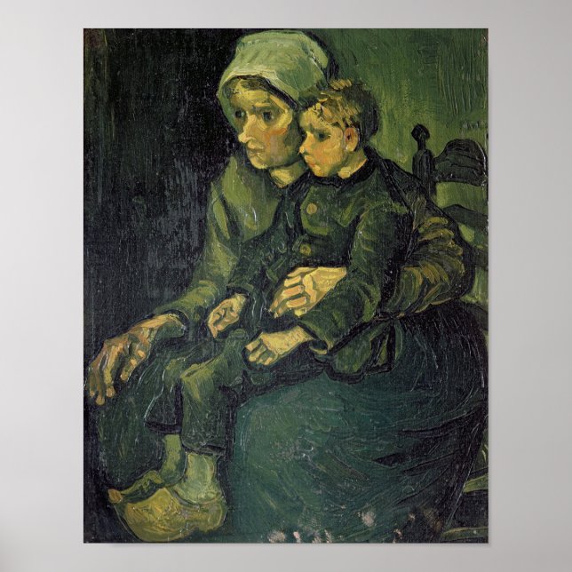 Vincent van Gogh | Mutter und Kind, 1885 Poster (Vorne)