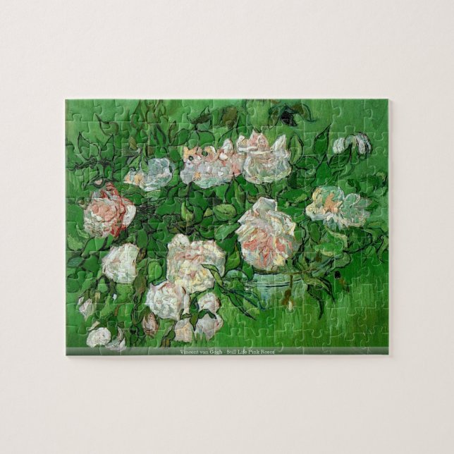 Vincent van Gogh - noch Leben-rosa Puzzle (Horizontal)