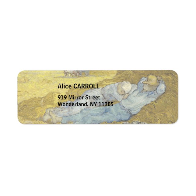 Vincent Van Gogh - Noon, Erholung aus der Arbeit / (Vorne)