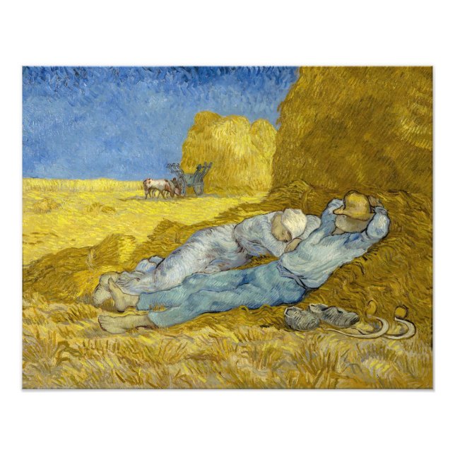 Vincent Van Gogh - Noon, Erholung aus der Arbeit / Fotodruck (Vorne)