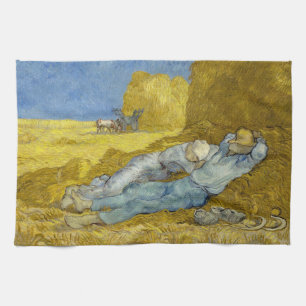 Vincent Van Gogh - Noon, Erholung aus der Arbeit / Geschirrtuch