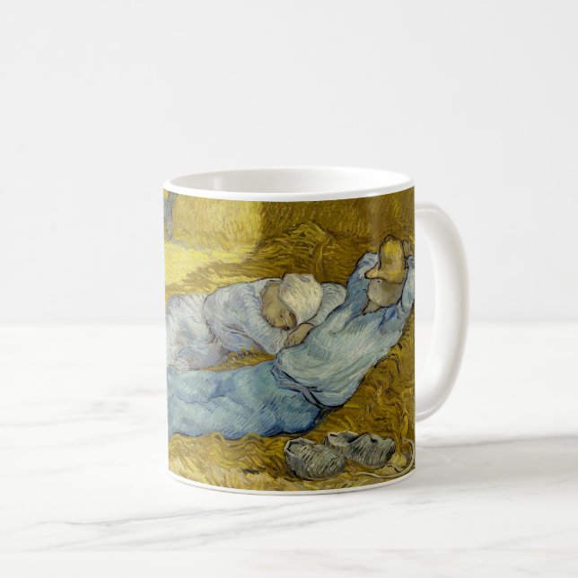 Vincent Van Gogh - Noon, Erholung aus der Arbeit / Kaffeetasse (VorderseiteRechts)