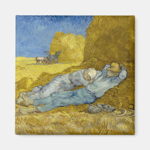 Vincent Van Gogh - Noon, Erholung aus der Arbeit / Magnet