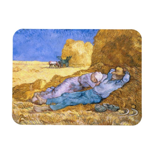 Vincent van Gogh Noon, The Siesta, after Millet Magnet (Horizontal)