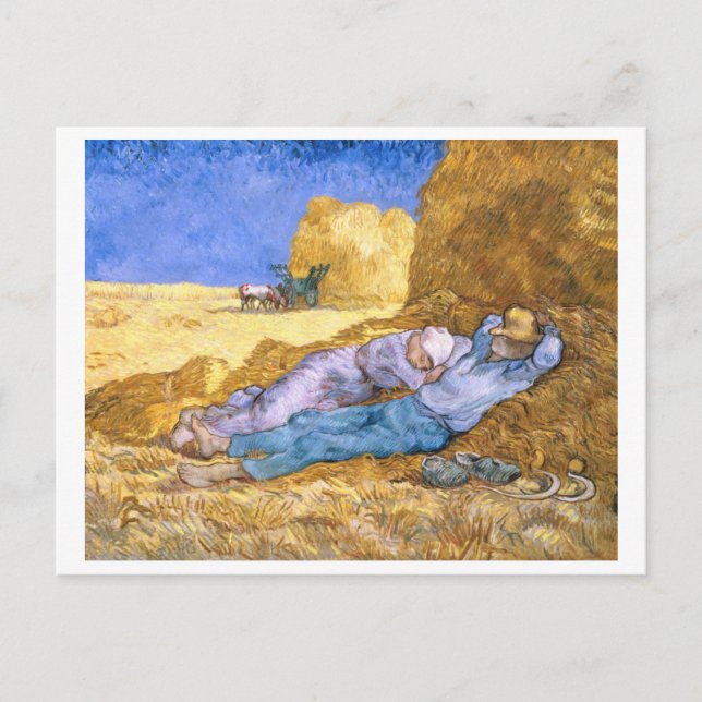 Vincent van Gogh Noon, The Siesta, after Millet Postkarte (Vorderseite)