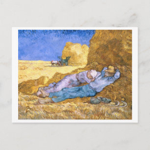 Vincent van Gogh Noon, The Siesta, after Millet Postkarte