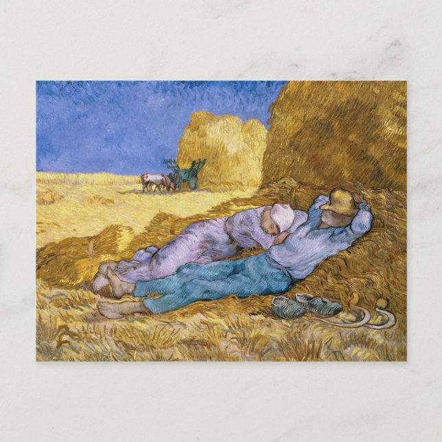 Vincent van Gogh Noon, The Siesta, after Millet Postkarte (Vorderseite)