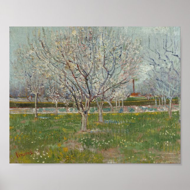 Vincent van Gogh - Obstgarten in Blüte  Poster (Vorne)