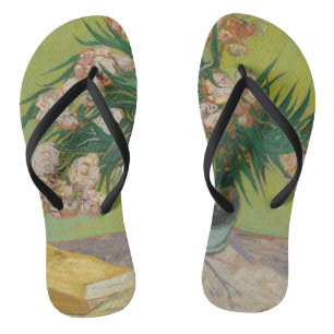 Vincent Van Gogh Oleander Blume Malerei Flip Flops