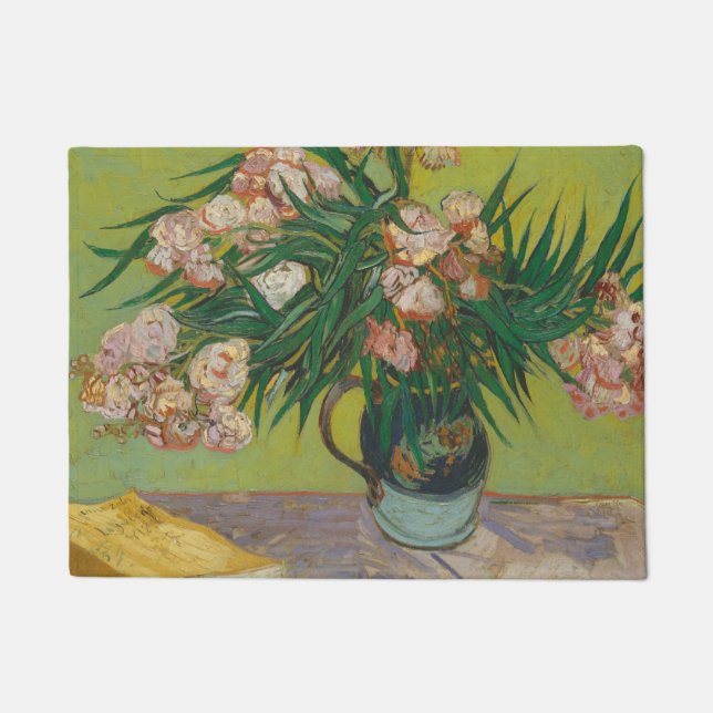 Vincent Van Gogh Oleander Blume Malerei Fußmatte (Vorderseite)