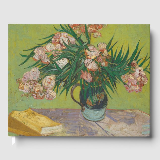 Vincent Van Gogh Oleander Blume Malerei Gästebuch (Vorderseite)