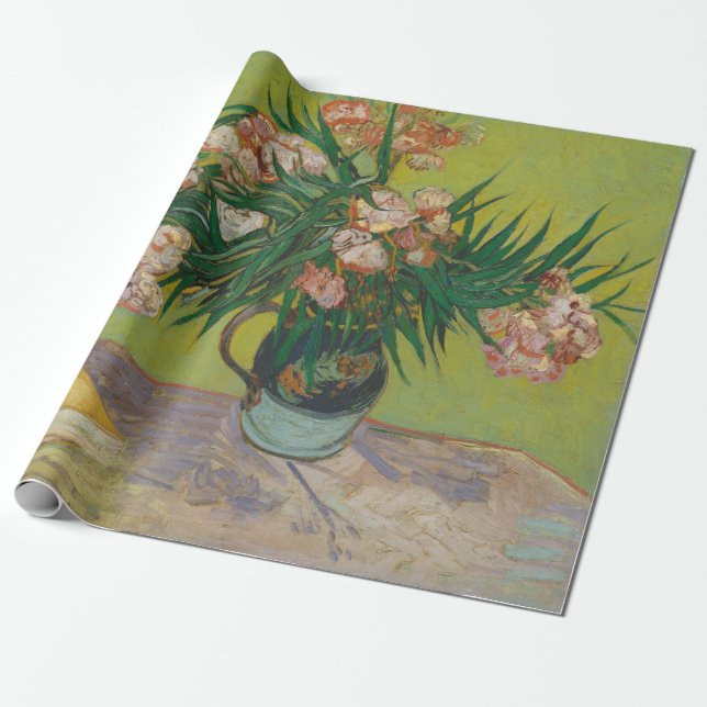 Vincent Van Gogh Oleander Blume Malerei Geschenkpapier (Ungerollt)