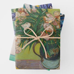 Vincent Van Gogh Oleander Blume Malerei Geschenkpapier Set