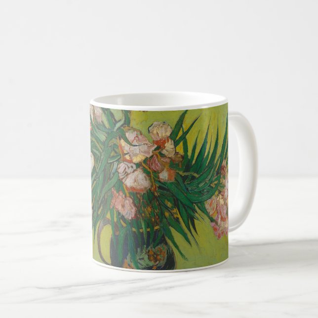 Vincent Van Gogh Oleander Blume Malerei Kaffeetasse (VorderseiteRechts)