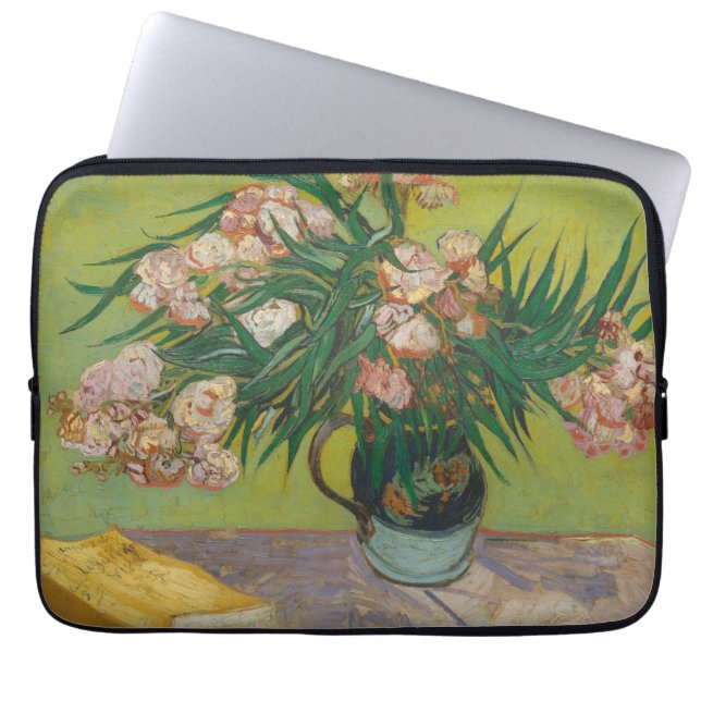Vincent Van Gogh Oleander Blume Malerei Laptopschutzhülle (Vorderseite)