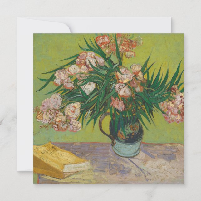 Vincent Van Gogh Oleander Blume Malerei Mitteilungskarte (Vorderseite)