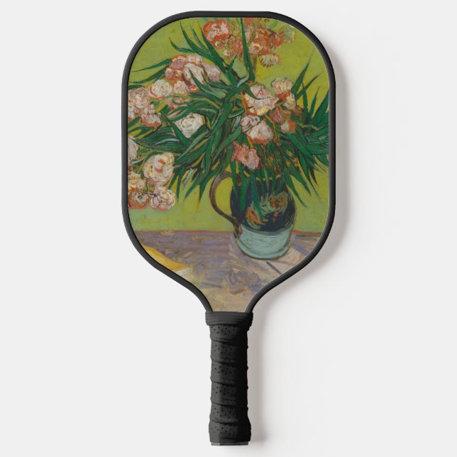 Vincent Van Gogh Oleander Blume Malerei Pickleball Schläger (Vorderseite)