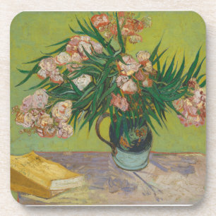Vincent Van Gogh Oleander-Blumenmalerei Getränkeuntersetzer