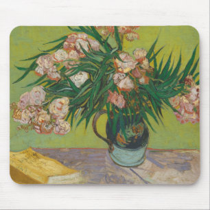 Vincent Van Gogh Oleander-Blumenmalerei Mousepad