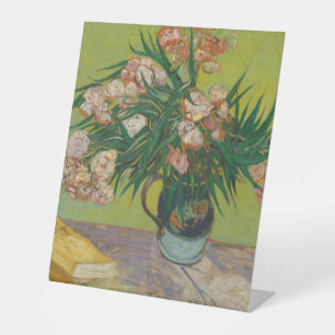 Vincent Van Gogh Oleander-Blumenmalerei Sockelschild